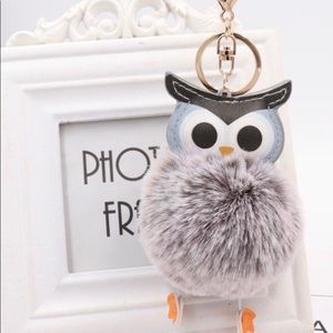 Lovely owl key chain, give you a good mood.